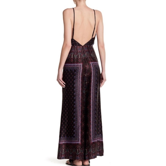 NEW FREE PEOPLE PRINTED WRAP-EFFECT JUMPSUIT - Picture 6 of 8